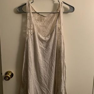 Torrid Lace Heather Grey Tank Top